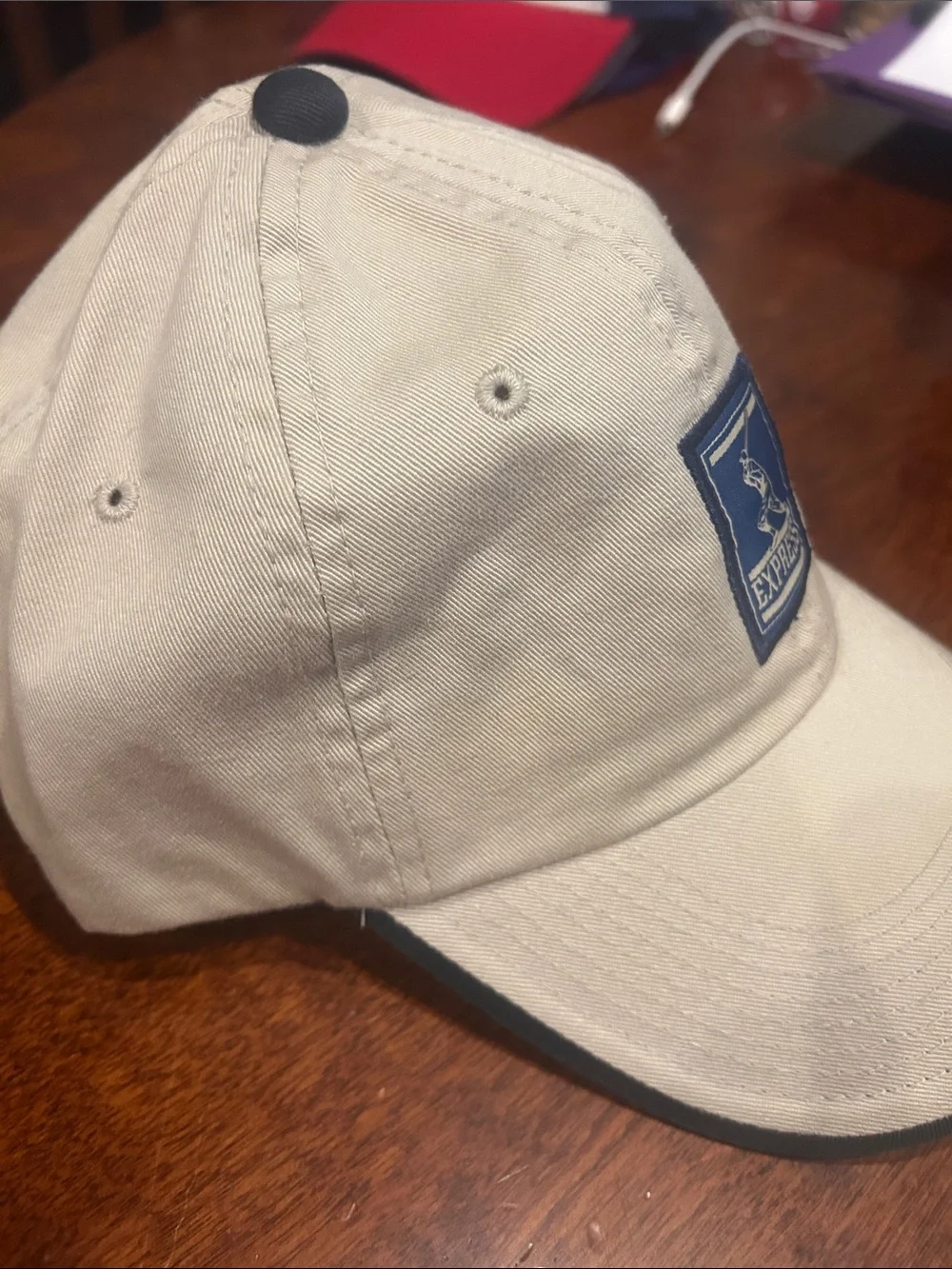 Round Rock Express Khaki Baseball Cap O/S Blue Patch America’s Pastime Read